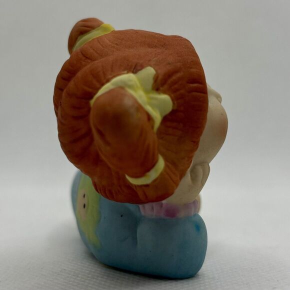Cabbage Patch Kids Porcelain Figurine Red Hair Girl Pigtails 1984 CPK 80s - Picture 2 of 4